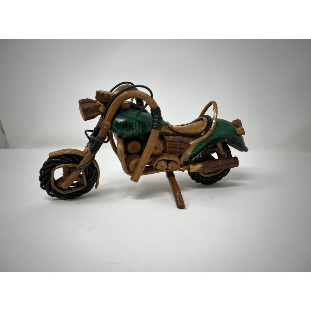 Wooden Motocycle Harley Davidson Model Handmade Home Decorative Gift - Picture 4 of 11